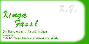 kinga fassl business card